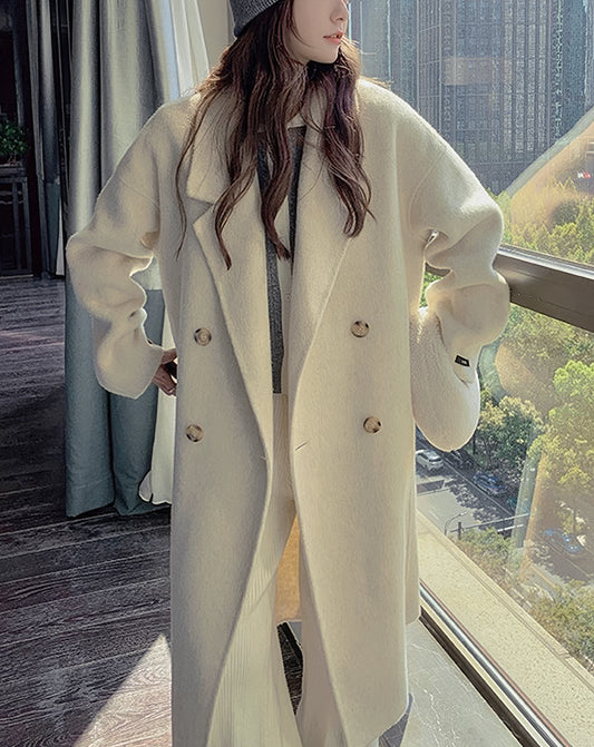 ♀Double Breasted Wool Coat