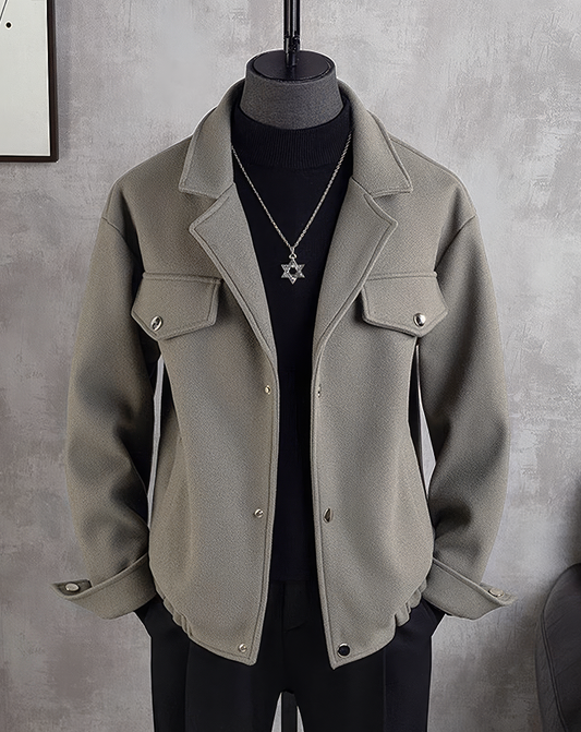 ♂Lapel Chest Pocket Jacket