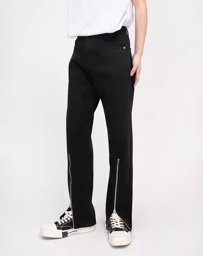 ♂Front Zip Straight Denim