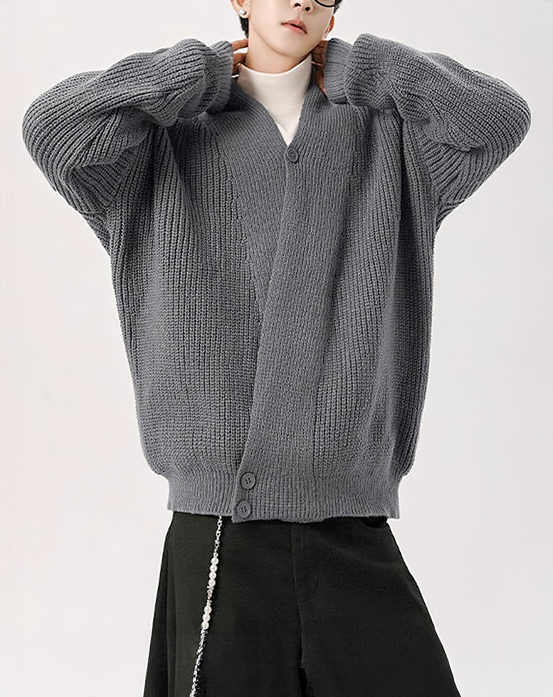 ♂Rib Knit Cardigan