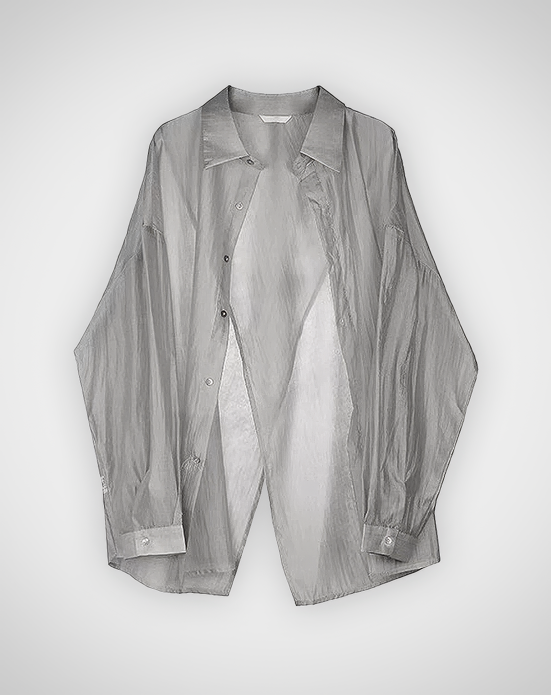 ♀Relaxed Sheer Button Shirt