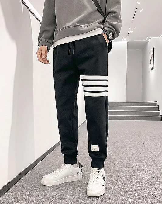 ♂Modern Stripe Jogger Pants