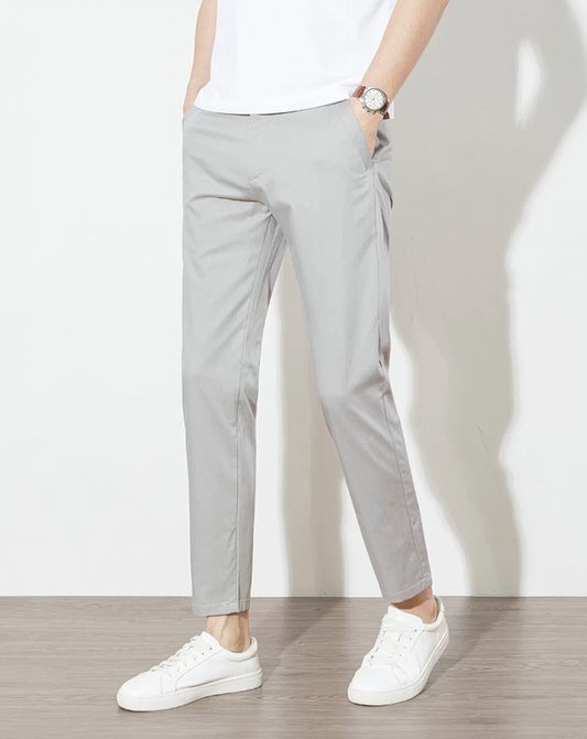 ♂Gray Slim Chino Pants