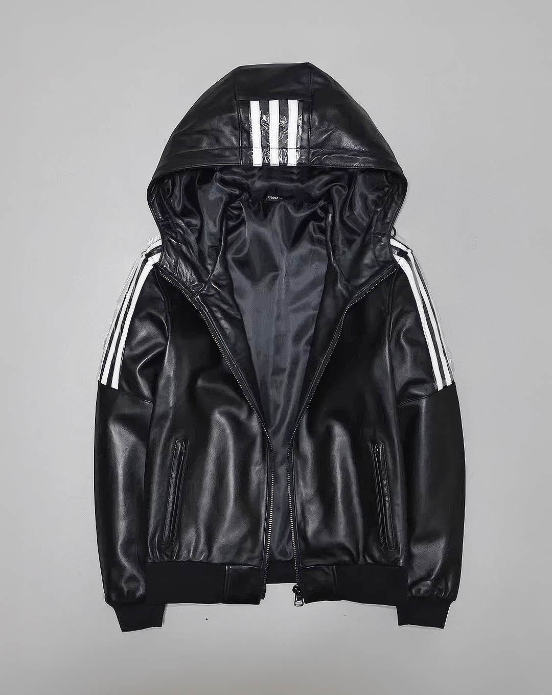 ♂本革／Sheepskin Triple Stripe Hoodie