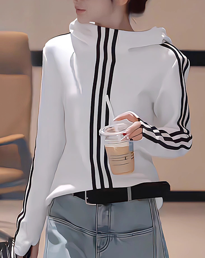 ♀Triple Stripe Hoodie