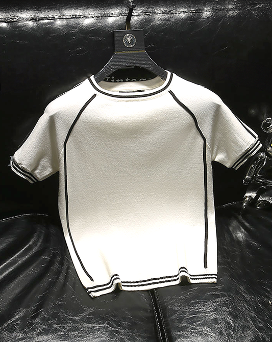 ♂Line Design Knit T-shirt