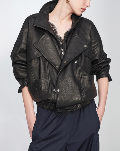 ♀本革／Double Riders Leather Jacket