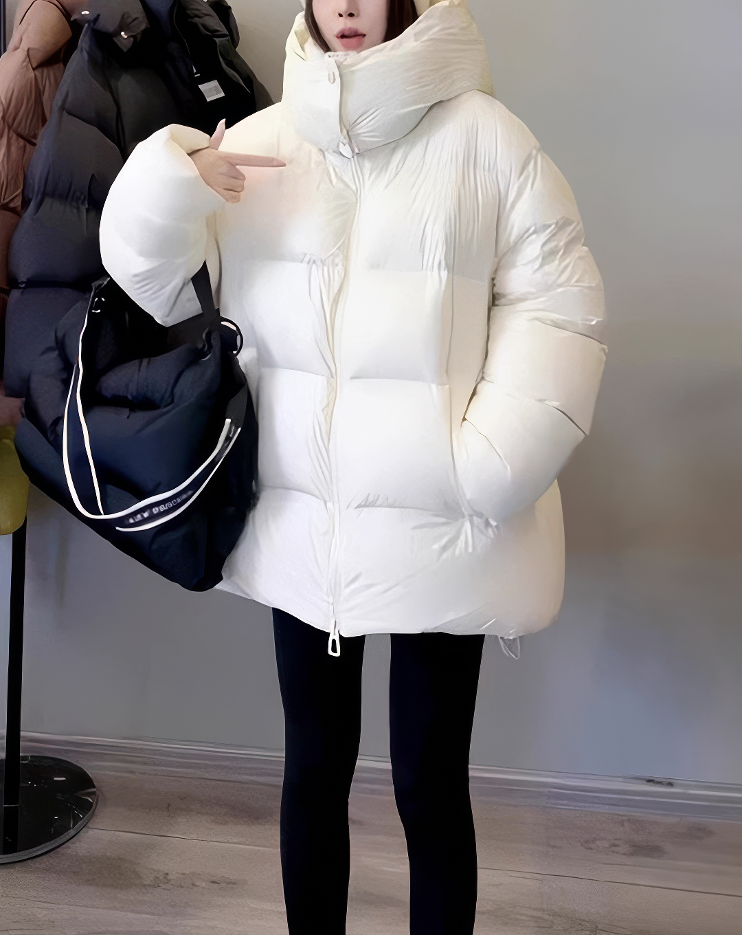 ♀Puffy High Neck Down