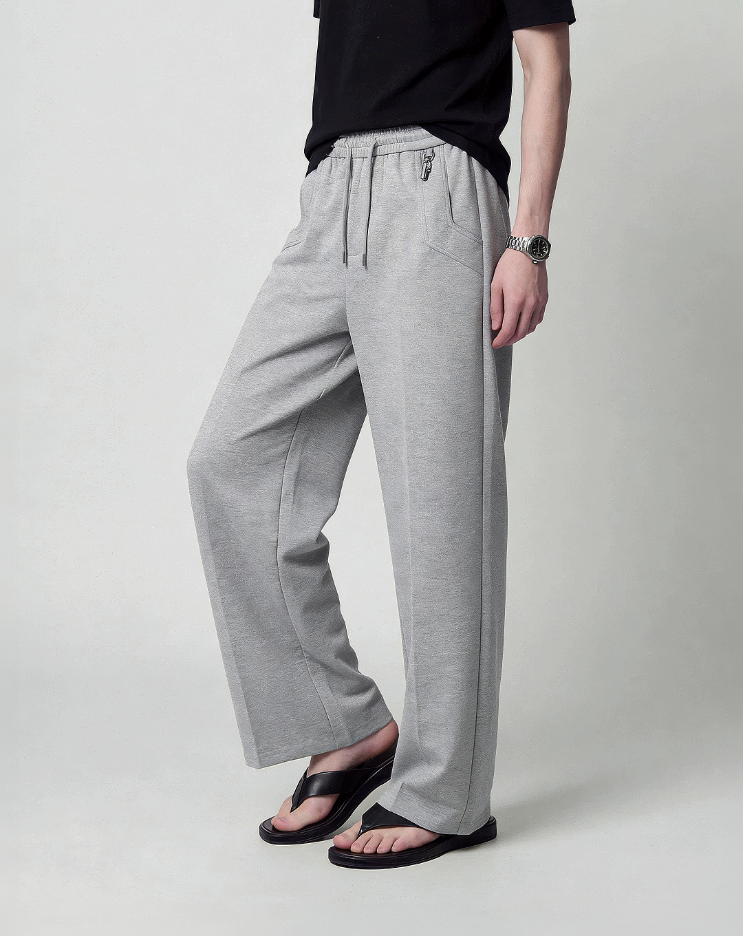 ♂♀Cotton Blend Drawstring Pants