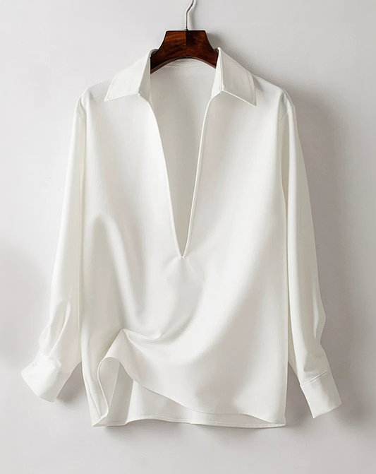 ♀Deep Vneck Valluse Shirt　