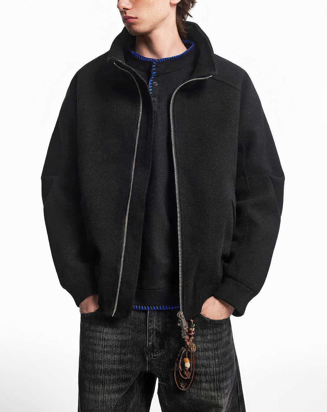♂♀ Zip Melton-like Jacket
