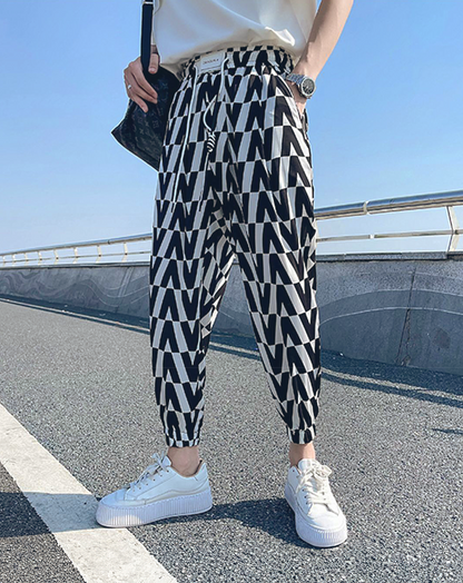 ♂All Pattern Drawstring Pants