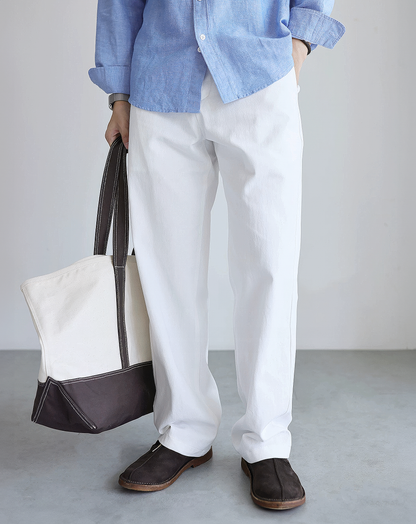♂Cotton Straight Chino Pants