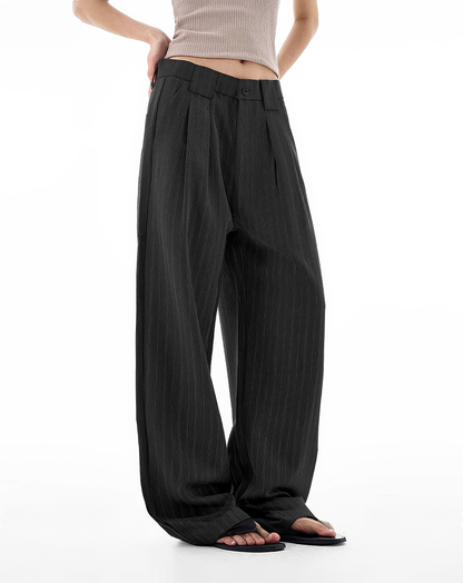 ♂♀Pinstripe Wide Leg Pants