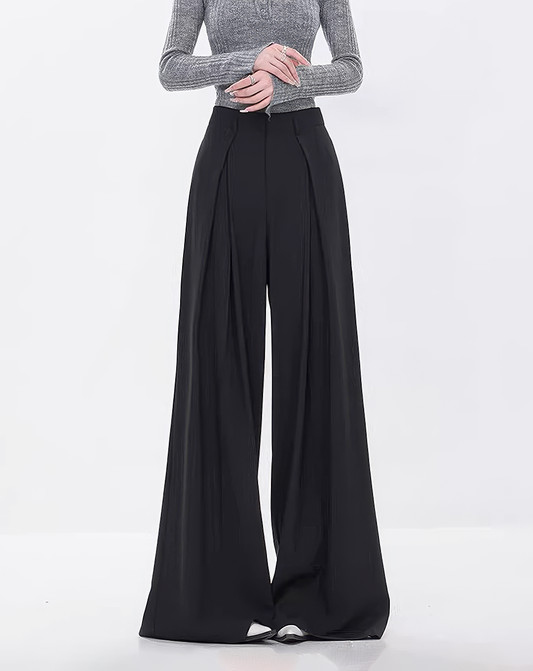 ♀Noir Deep Tuck Bottoms