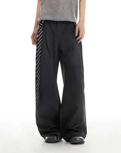 ♂♀Deep Pleated Wide Slacks