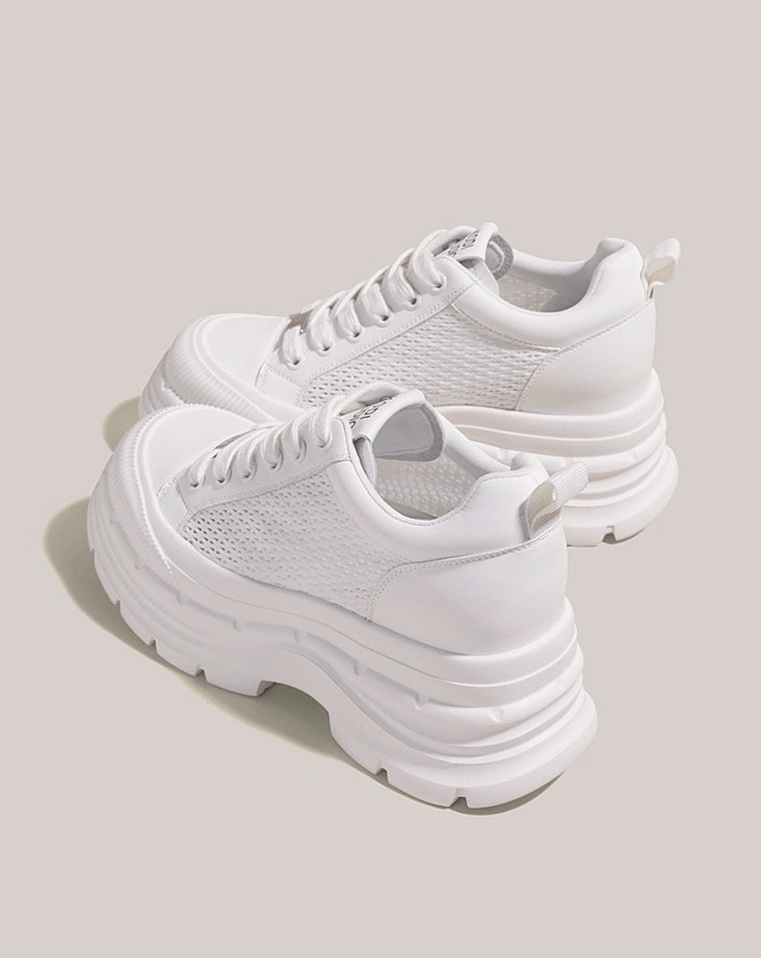 ♀Mesh Platform Sneakers