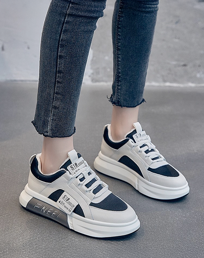 ♀本革／Double Tone Street Sneaker