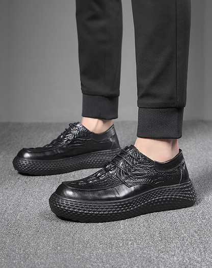 ♂Embossed Platform Shoes