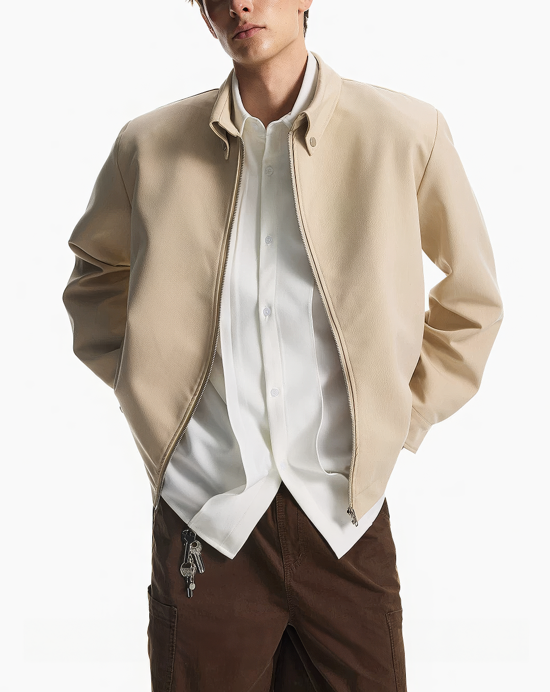 ♂♀Zip Minimal Outerwear