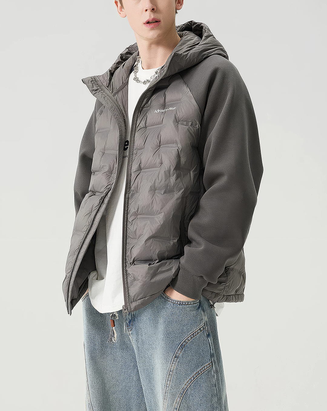 ♂Quilted Hybrid Puffer Jacket