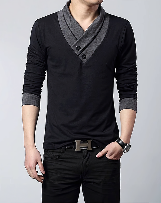 ♂Button V Neck Shirts
