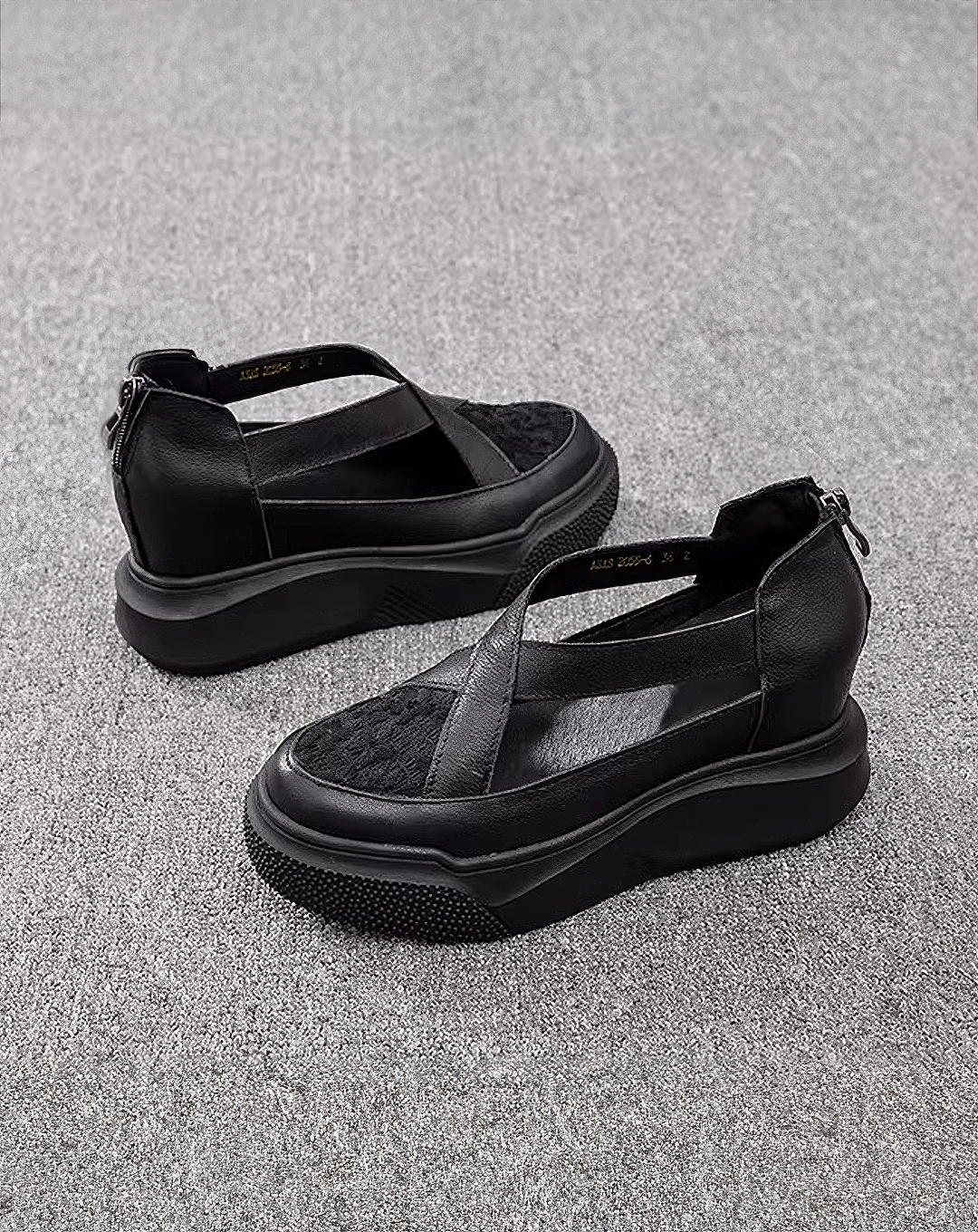♀Cross Strap Wedge Sandal