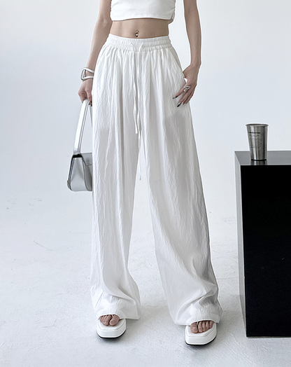 ♀Washer Loose Drawstring Pants