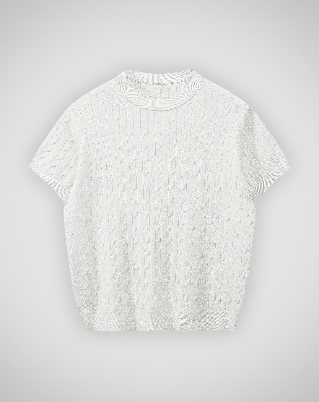 ♂Crew Neck Cable Knit