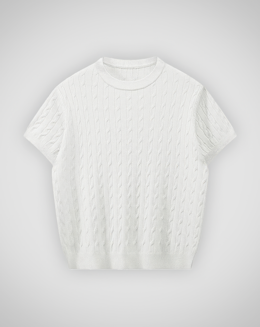 ♂Crew Neck Cable Knit