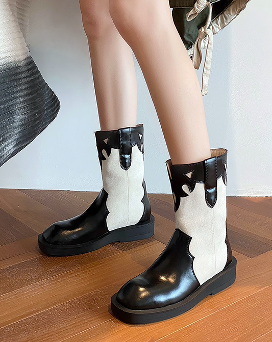 ♀本革／Western Style Mid Boots