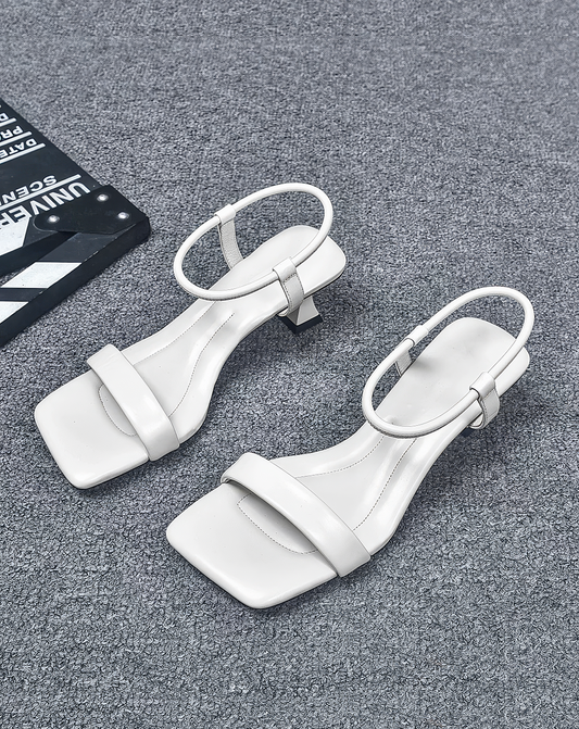 ♀Square Toe Tube Sandals