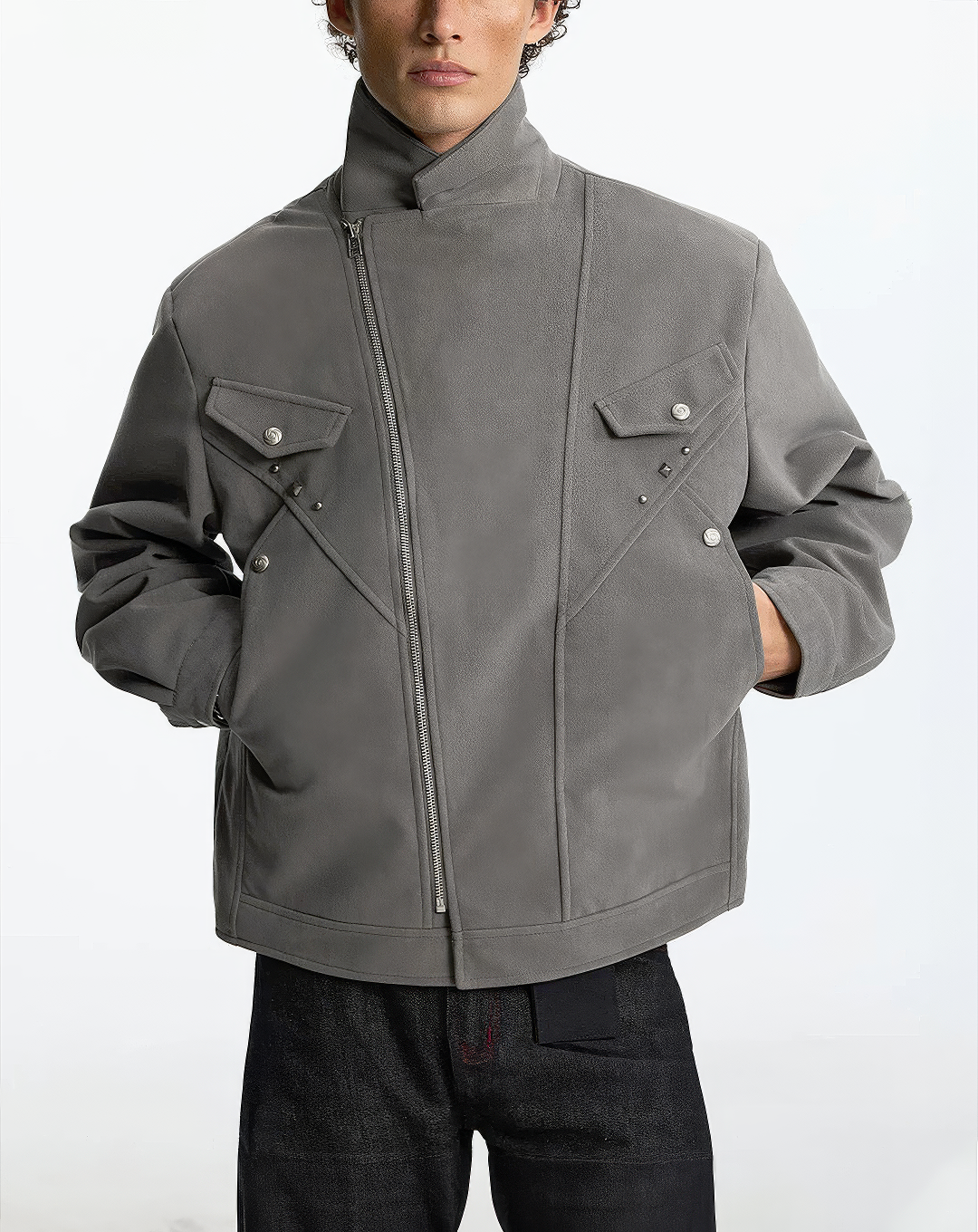 ♂♀Western Studded Zip Jacket