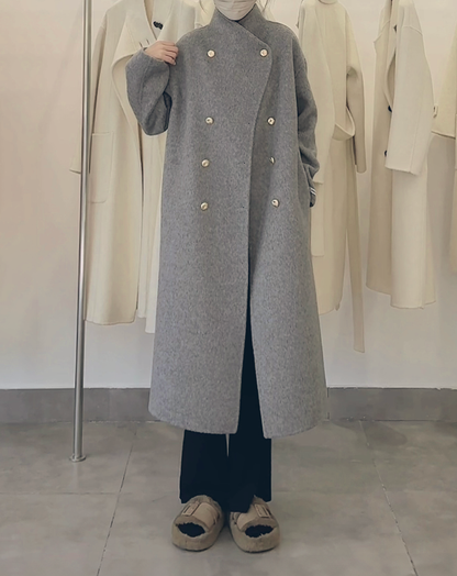 ♀Wool Over Wrap Coat