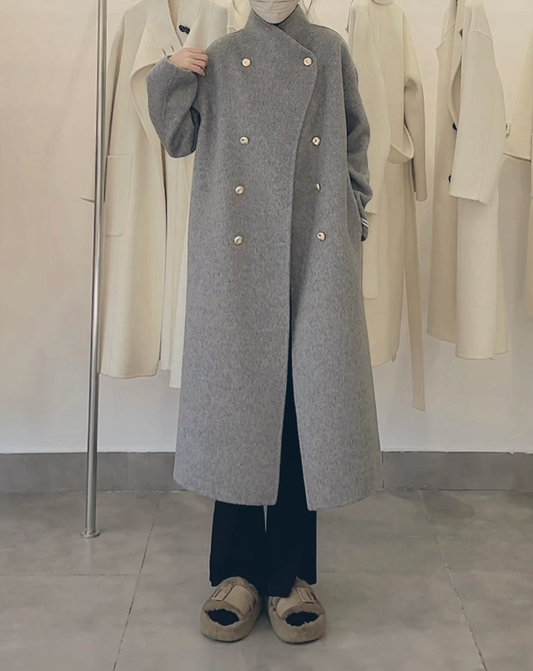 ♀Wool Over Wrap Coat