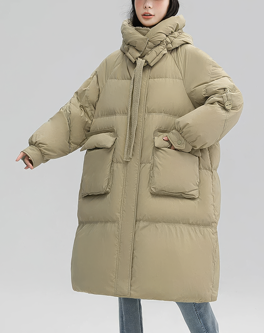 ♀Oversized Puffer Long Coat
