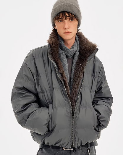 ♂Detachable Fur Down Jacket