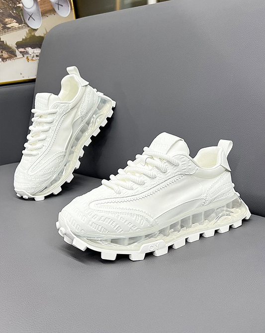 ♀Grid Sole Sneakers