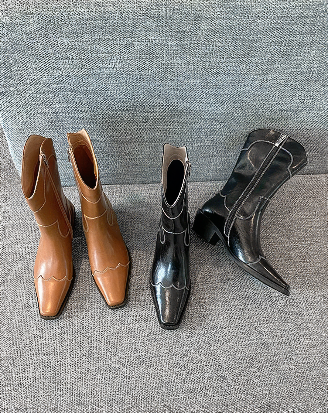 ♀本革／Western Style Leather Boots