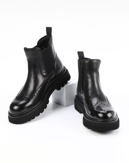 ♂本革／Wingtip Side Gore Boots