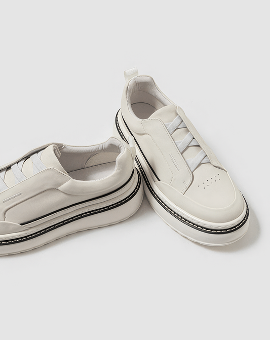 ♂♀本革／Verse Pure White Sneakers