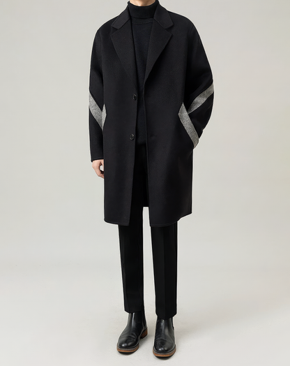 ♂Line Accent Wool Coat