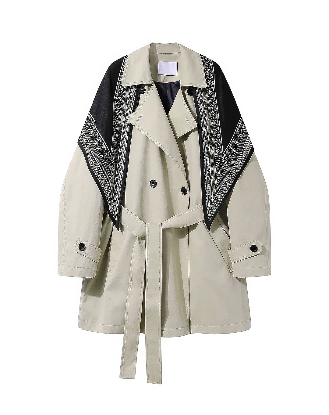 ♀ Scarf Accent Short Coat