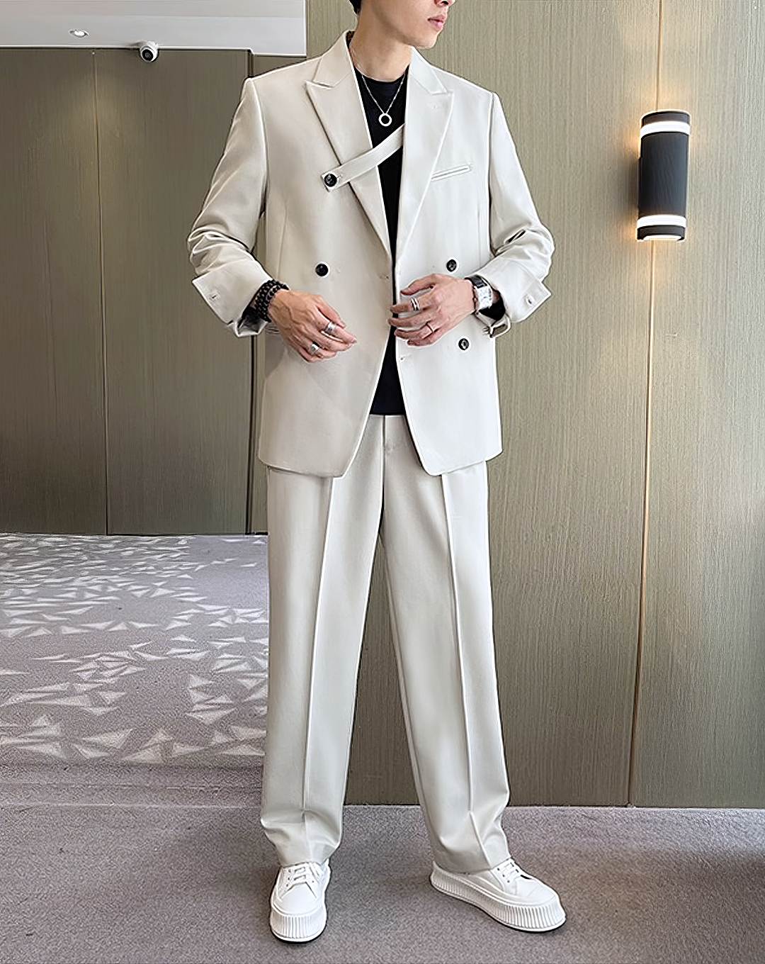 ♂Double Breasted Blazer & Pants