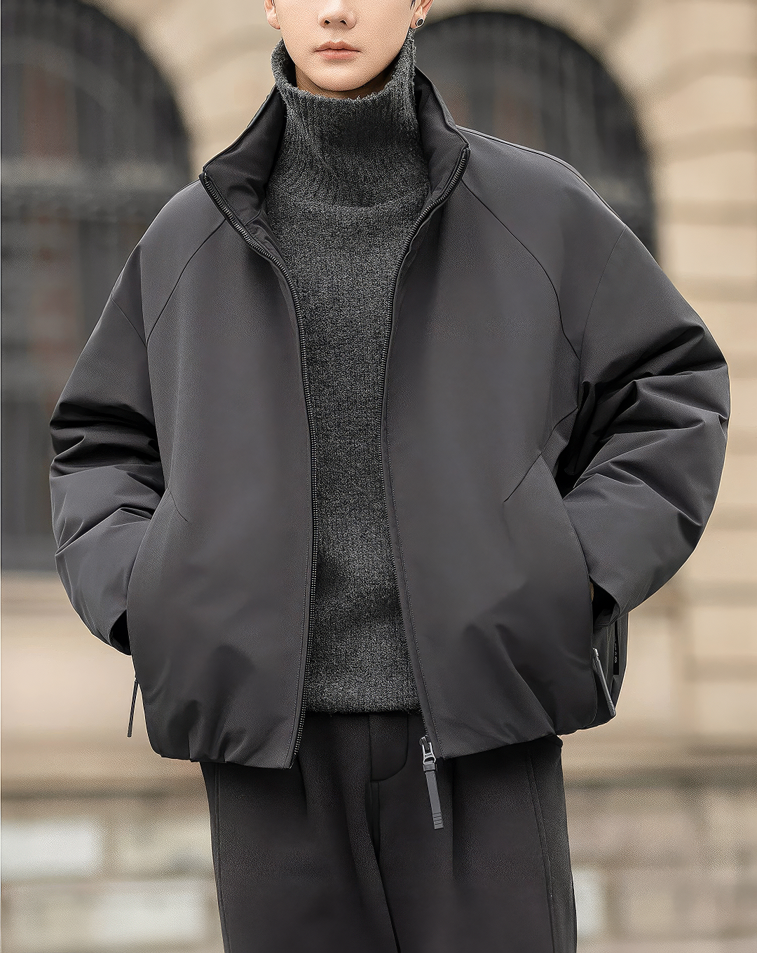 ♂High Collar Puffer Blouson