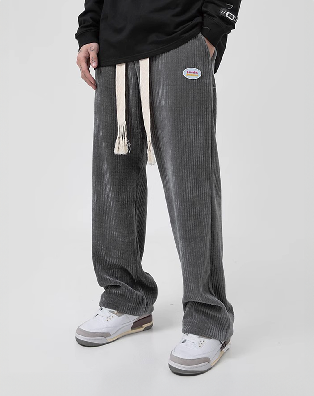 ♂Drawstring Corduroy Pants