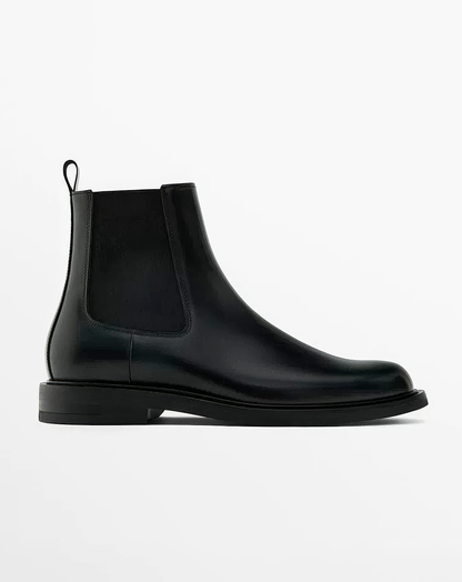 ♂本革／Classic Black Chelsea Boots