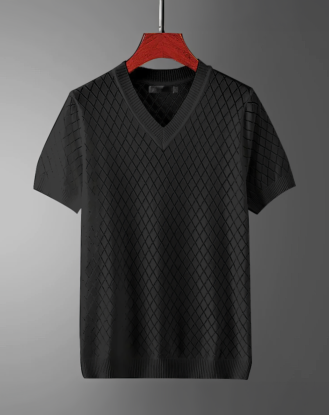 ♂Diamond Mesh Knit Shirt