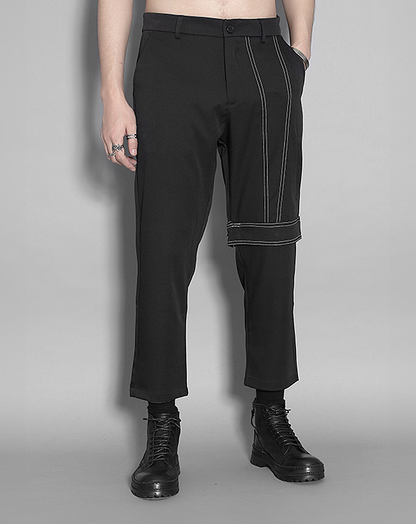 ♂Asymmetric Stitch Design Pants