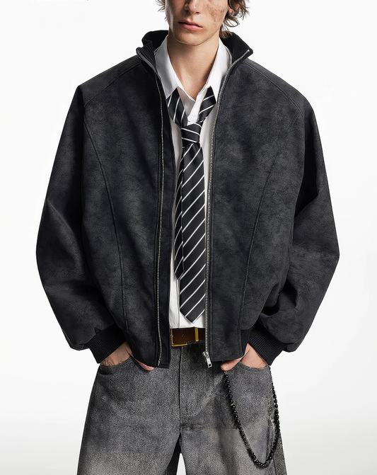 ♂♀Faux Suede Jacket